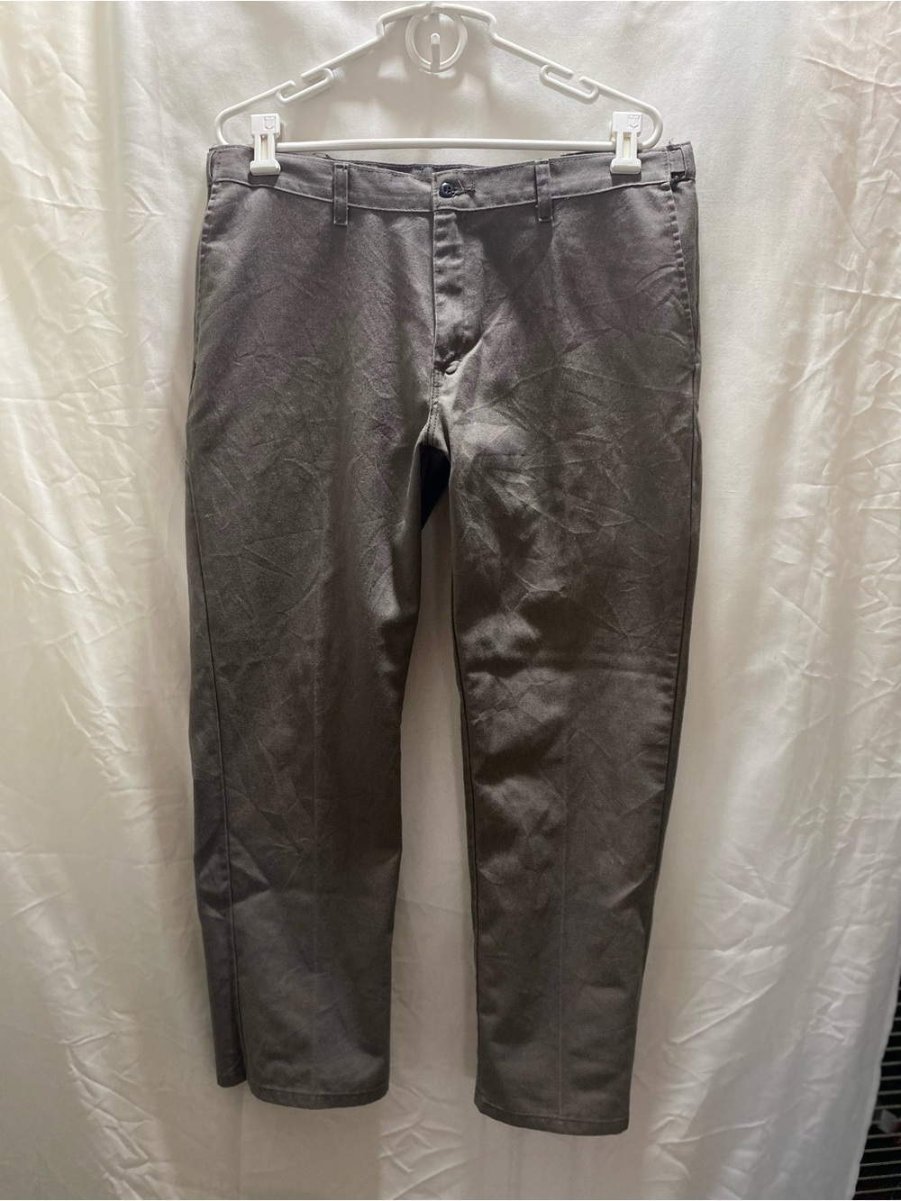 Dickies Men's Gray 874 Workwear Pants 36X30 Straight Leg Flat Front Twill